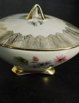 Oscar Schaller Porzellan Dose Bonbonniere Blumen Vintage 9,- - Flensburg