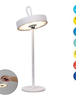 näve Außen-Tischleuchte ELLA, Memoryfunktion, LED fest integriert, Warmweiß, Dimmbar, Schirm magnetisch und leuchtend abnehmbar, Memoryfunktion