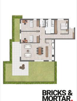 Erdgeschoss Wohnung mit 4 Zimmern und Terrasse - Augsburg