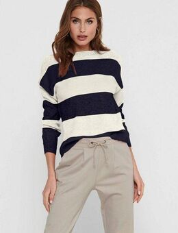ONLY Strickpullover ONLATIA L/S STRIPE PULLOVER KNT NOOS