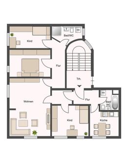 +++ 102 m² - 4 Raumwohnung verfügbar! +++ - Chemnitz
