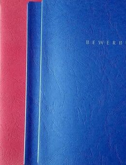Konvolut Bewerbungsmappen, - die klassische Form, Bewerbungsunterlagen zu präsentieren - Niederfischbach