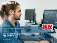 Werkstudent - Quality Assurance mobile IoT App (w/m/d) - Bruchsal