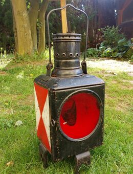 Alte Eisenbahnlampe Zuschlusslampe - Nörten-Hardenberg