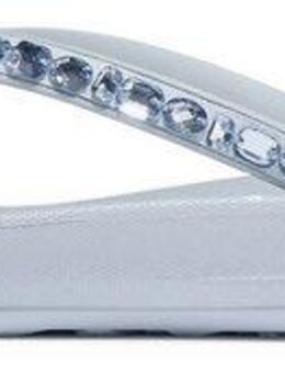 Fitflop iQUSHION MULTI-CRYSTAL Zehentrenner, Sandale, Flats, Pool Slides mit Schmucksteinen verziert