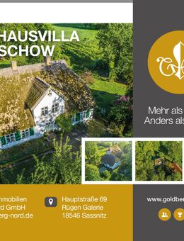Landhausvilla in Alleinlage und Boddennähe! - traumhaftes Fachwerkdenkmal unter Reet - Ummanz