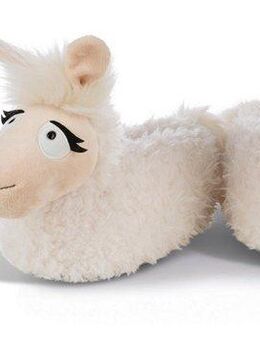 Nici Lady Lama Plüsch Hausschuhe Schlupf Hausschuh mit wärmendem Textil