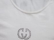 NEUw * Edel * Glitzer * Swarovski * Strass * Steine * Kurzarm * Bodycon * T- Shirt "Gerry Weber" Gr. 38- 40/ S- M * natur- ivory- ercù- weiß * - Riedlingen