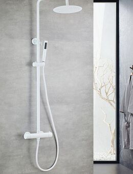 welltime Duschsystem Sanddorn, Höhe 135 cm, 1 Strahlart(en), Set, Überkopfbrause, Regendusche Wellnessdusche in verschiedenen Farben
