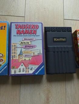 Ravensburger Tausend Namen Stadt-Land-Fluß Spiel +Twist! Emoji+Hab acht+Reise-Kniffel. 4 Spiele zus. 8,- - Flensburg