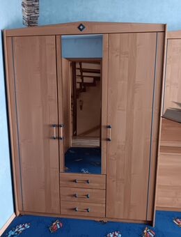 Kleiderschrank, Bettschrank, Schreibtischschrank Set - Unna