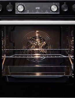GORENJE Elektro-Herd-Set Black Set 4 Pyrolyse, mit 1-fach-Teleskopauszug, Pyrolyse-Selbstreinigung