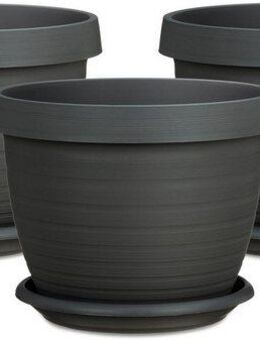 Scheurich Blumentopf Country Star 40 (Set, 3 St), mit Untersetzern