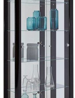 fif möbel Vitrine STELLA Standvitrine/Glasvitrine 2x Glastür,perfekt für Sammler,Sammlervitrine
