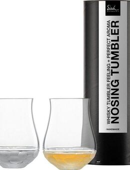 Eisch Germany Whiskyglas HAMILTON, Made in Germany, Kristallglas, handgefertigt und manuell mit Diamantschliff veredelt, 350 ml, 2-tlg.