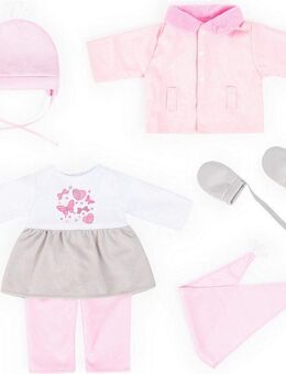 Bayer Puppenkleidung Kleid/Hose rosa (Set, 6-tlg)