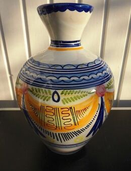 Keramik Vase 27 cm handbemalt Deko Landhaus-Stil 7,- - Flensburg