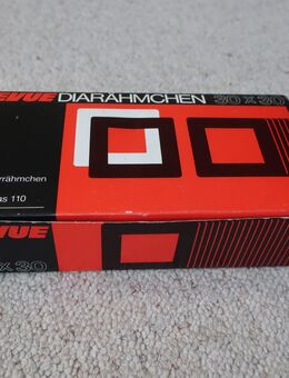 200 Revue Diarähmchen Diarahmen glaslos weiß grau 30 X 30 - Niddatal