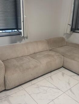 Beiges Ecksofa in Cordoptik - Herborn (Hessen)