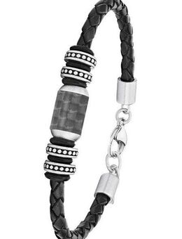 s.Oliver Lederarmband Hauptkollektion, 2026108, mit Carbon