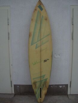 Vintage Deko custommade Surfbrett „WHITEWATER“ aus Hawaii 2,45 Meter Clark Foam Fieberglass. - Egling