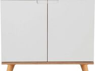 welltime Waschbeckenunterschrank Lund Badunterschrank für wandhängende Waschbecken WC Unterschrank Badezimmerschrank WBU Breite 65cm mit Siphonausschnitt Badschrank
