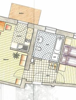 2-Zi.-Wohnung im Pieschener Kiez * gefragte Wohnlage * Balkon + offene Küche * Denkmalschutzobjekt - Dresden