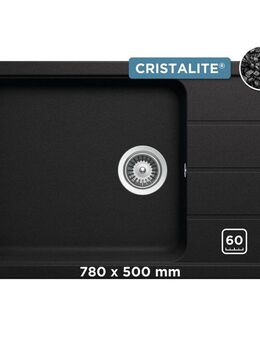 Schock Granitspüle Formhaus D-100LS, eckig, 78/50 cm, für kleine Küchen