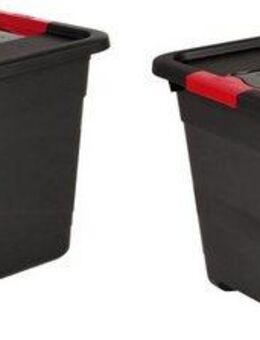keeeper Transportbehälter eckhart, (Set, 2-St), je 52 Liter, mit Deckel, Schiebeverschluss, extra stabil