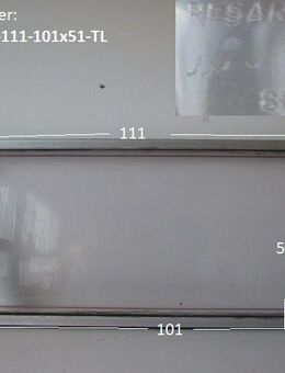 Wohnwagenfenster Resartglas D-15 86 ca 111/101 x 51 trapezförmig LINKS, gebraucht - Schotten Zentrum