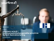 Assistenz w/m/d / Rechtsanwaltsfachangestellte w/m/d im Bereich Restrukturierung - München