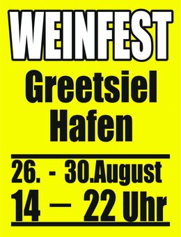 Greetsiel 4. Winzerfest 2026 Am Hafen - Krummhörn