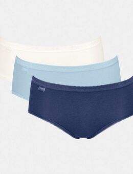 sloggi Midislip Basic+ (3er Pack) Baumwollmix, klassischer Stil, mittelhoher Bund, Softnähte