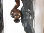 Bronzefigur Frau mit Wasserkrug 86 cm. groß. Gartenbronze. - Nordstrand