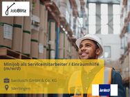 Minijob als Servicemitarbeiter / Einräumhilfe (m/w/d) - Mertingen