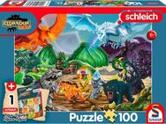 Schmidt Spiele Puzzle Eldrador, Kampf um den Superkristall, 100 Puzzleteile, inkl. Schleich-Figur, Made in Europe