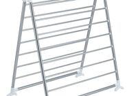 WENKO Badewannen-Wäscheständer Modell Profi, platzsparender Wäschetrockner, Edelstahl, 10 m Trockenlänge, klappbar