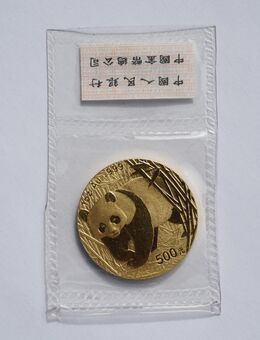 Goldmünze China „PANDA“ Jahr 2001 in Originalfolie - 1 oz (31,1 g) 99,99% Gold - Lahr (Schwarzwald)