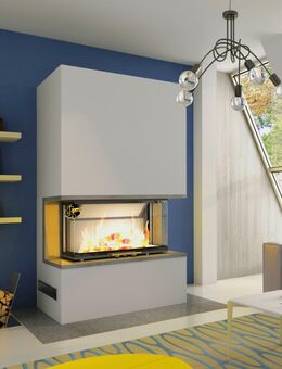 Kaminbausatz 🟡 PURE EXTRA 2 Volcano 3BTh 11KW Panorama U Kamin Bausatz Ofen Neu Hajduk LDF-Kamine - Strausberg