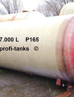 P165 gebrauchter 7.000 L Polyestertank GFK-Tank mit Chemieschutzschicht Wassertank Regenauffangtank Flüssigfuttertank Molketank Melassetank Sickersaft - Hillesheim (Landkreis Vulkaneifel)