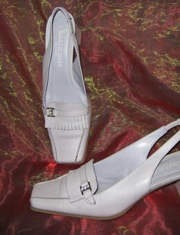 NEU * Edel * Echt Leder * Swarovski * Strass * Kristalle * Slingbacks * Pumps * Schuhe "SALLY O'HARA" Gr. 37/ 4 * lila * flieder * - Riedlingen