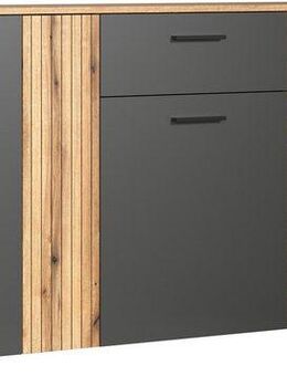 INOSIGN Kommode Estepona, Sideboard mit anpassbaren Türen mit Rillen-Optik