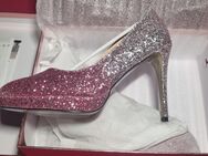 Glitzerpumps rosa / silber Gr.44 - Sankt Wendel