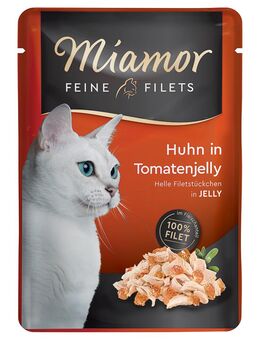 Sparpaket Miamor Feine Filets 24 x 100 g - Huhn & Tomate