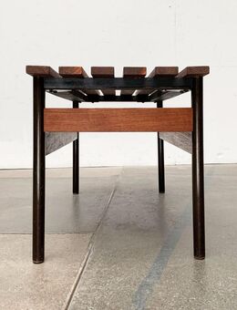 Mid Century Teak Blumenbank Lattenbank Bench Side Table 60er 70er - Hamburg Hamburg-Nord