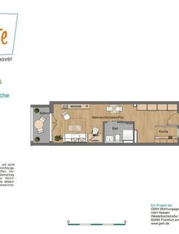Neubau! Charmante 1 ZKB Wohnung sucht Nachmieterin o. Nachmieter in Hannover Vahrenwald-List - Hannover
