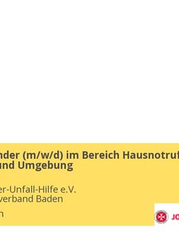 Mitarbeitender (m/w/d) im Bereich Hausnotruf in Heilbronn und Umgebung - Heilbronn