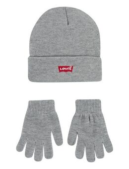 Levi's® Kids Strickmütze CORE BATWING BEANIE/GLOVES (Set, 2-St) und Handschuhe