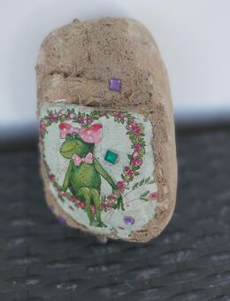 Deko-Stein-Motiv "Frosch", neuwertig, da Ausstellungs-Stück - Simbach (Inn) Zentrum