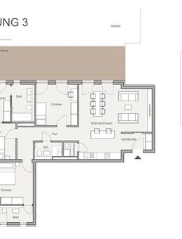 familienfreundliche Wohnung mit großem Gartenanteil und riesiger Terrasse im Zentrum von Weimar (WE3) - Weimar